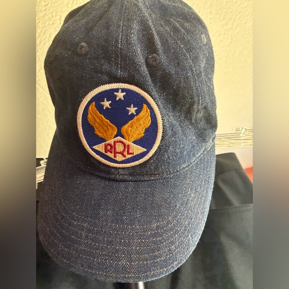 RRL RALPH LAUREN DENIM RINSED CAP. EXCELLENT CONDITION
